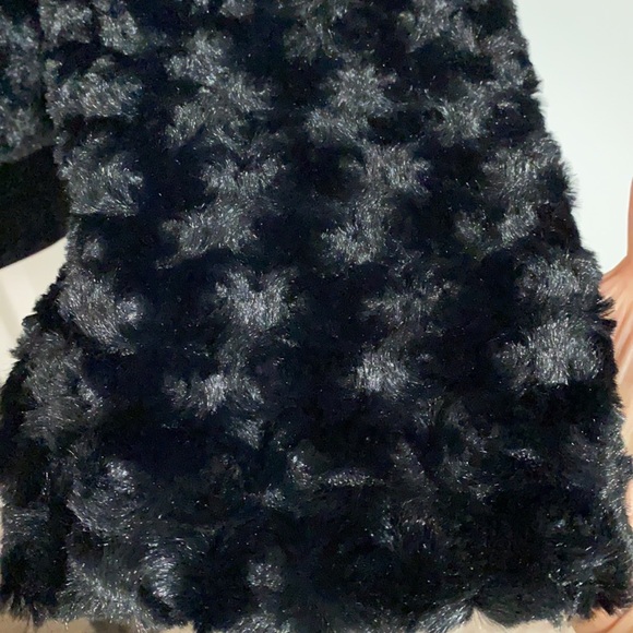Fever black faux fur jacket - Size Large - Picture 8 of 11